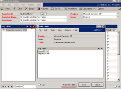 Matched Tables in Smart List Builder 1